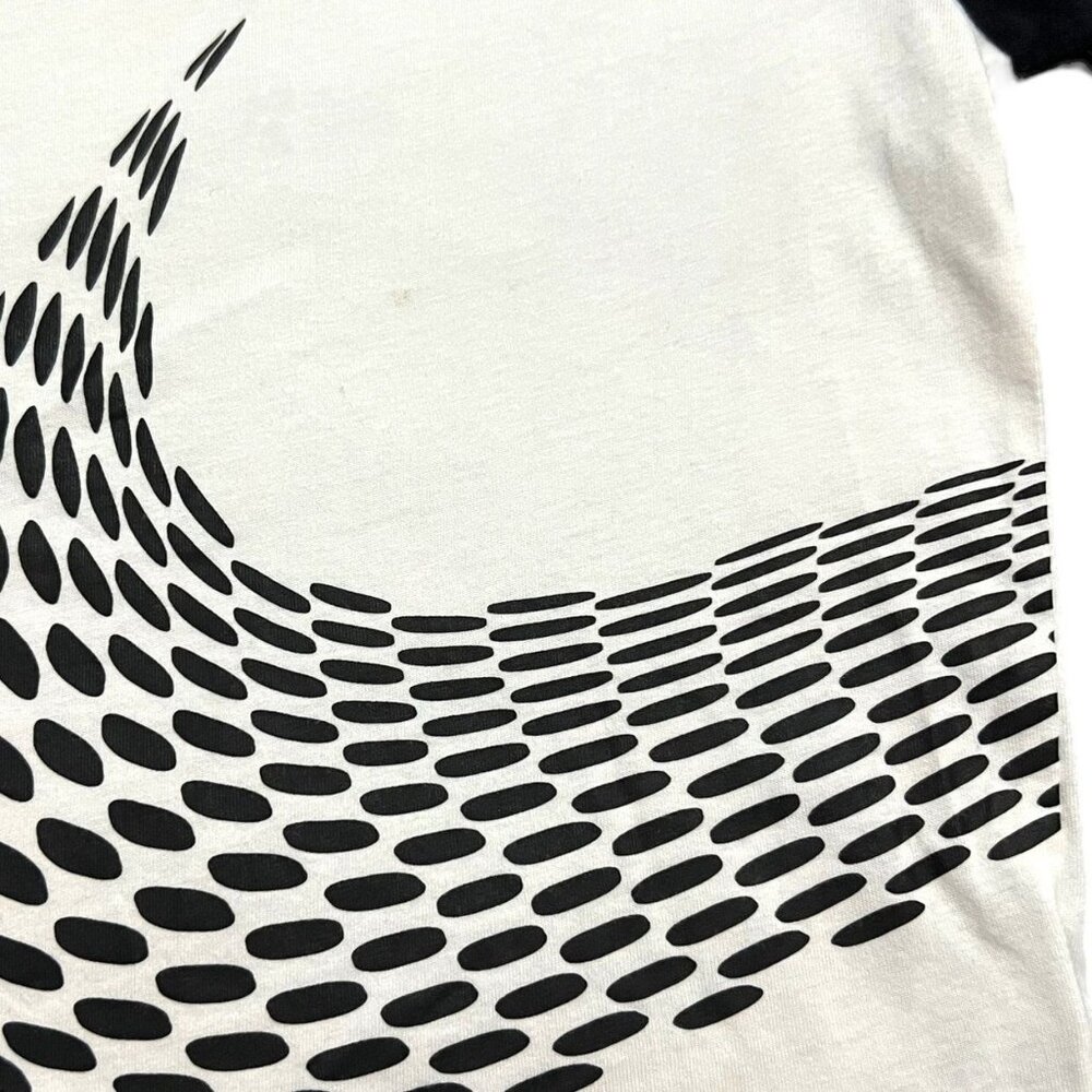Nike Sz 6 Black & White Raglan Tee Shirt - Picture 3 of 7